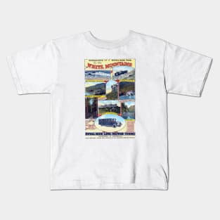 1925 Tour the White Mountains of New Hampshire Kids T-Shirt
